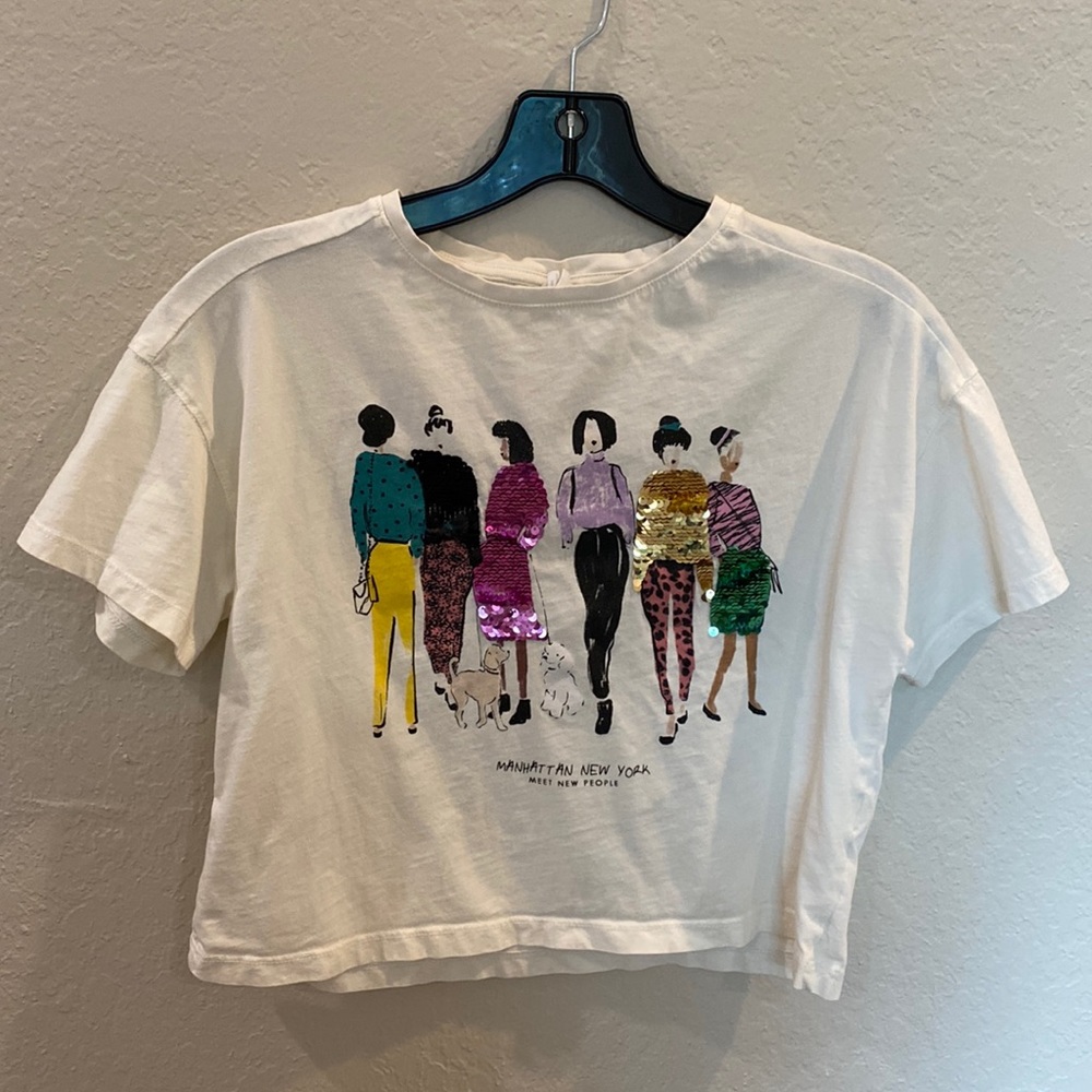 Zara Sequin Tee